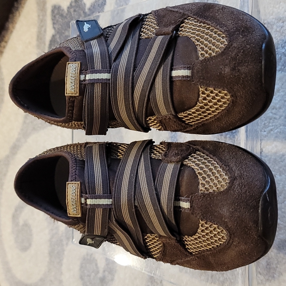 Rocket Dog Brown Slip‑On Comfort Shoes Women’s 9 (Elastic Straps)